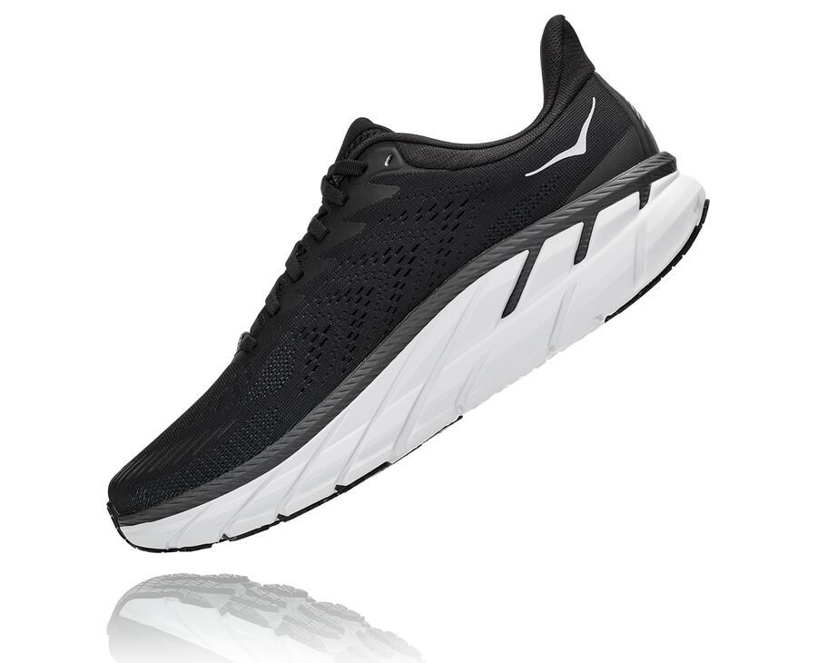 Hoka One One Løbesko Herre - Clifton 7 - Sort/Hvide - 256413LFM